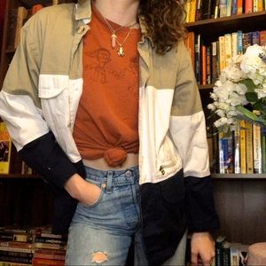 Vintage Color Blocking Jacket